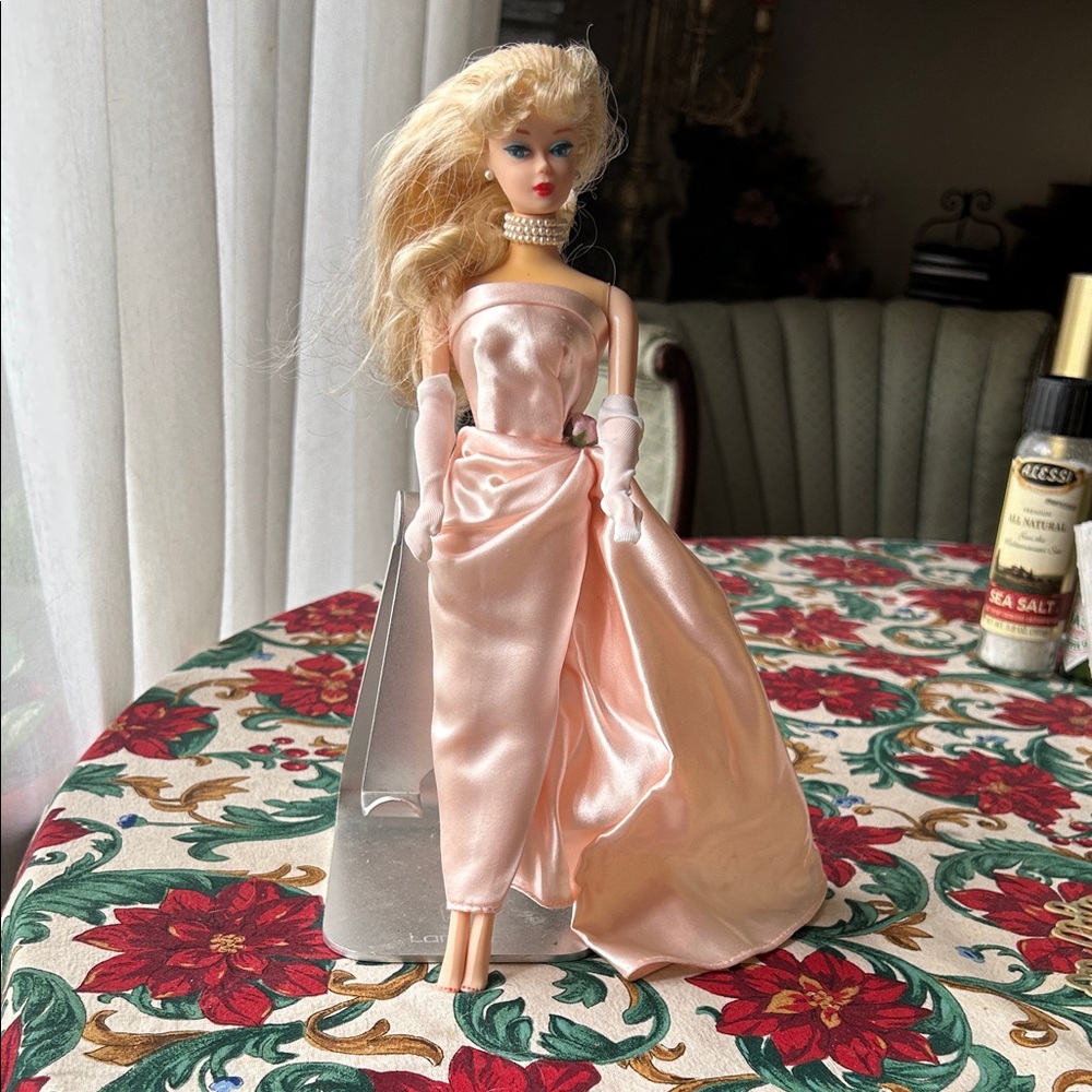 Elegant Pink Gown Doll